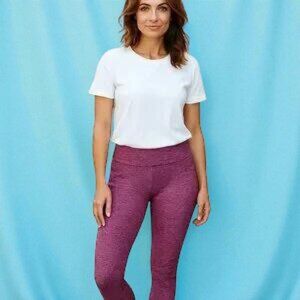 RBX Pink Stretch Printed Work Out Pants M